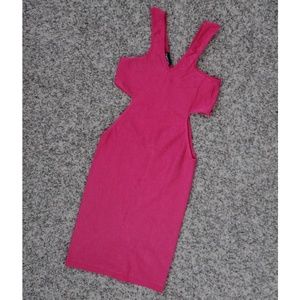 bebe (BB) bodycon pink club dress